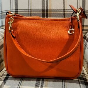 COACH Soft Pebble Leather Cary Shoulder Bag